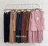 Ladies High End V-neck Vest With Pleated Long Skirts
